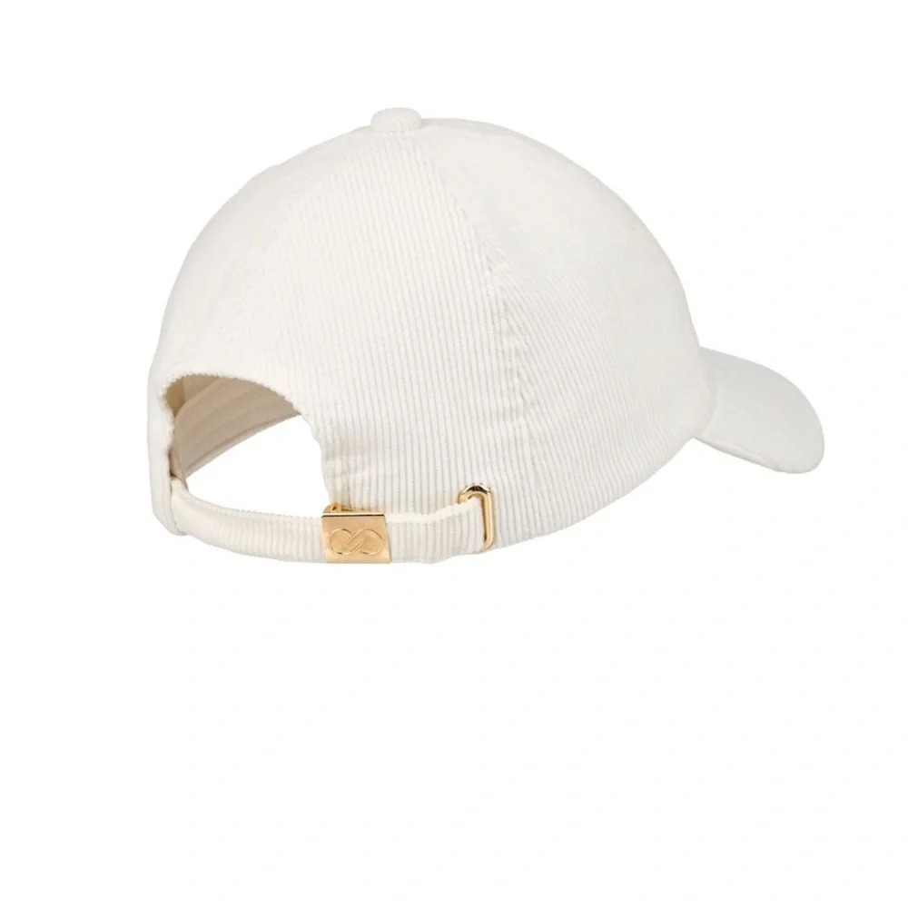 CALIA By Carrie Underwood Women's Anniversary Corduroy Cap WHITE /Gold NWT